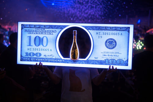 LED Bottle Dollar Board – Blue Edition